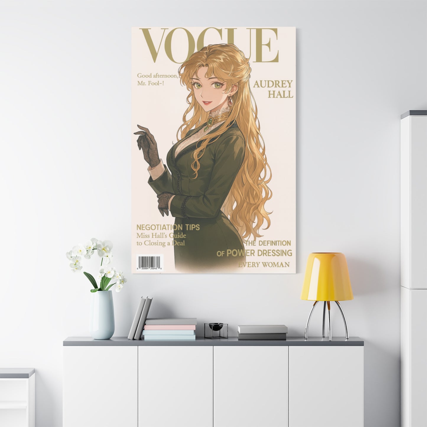 VOGUE: Audrey Hall Poster – Power & Elegance Edition