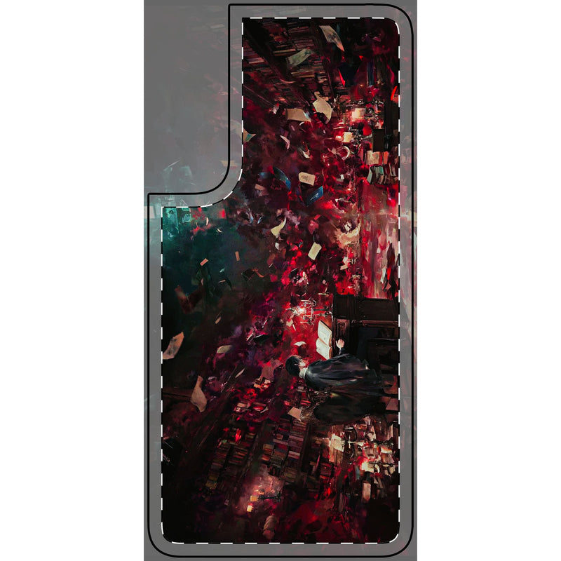 Skin de téléphone Bibliothèque mystique