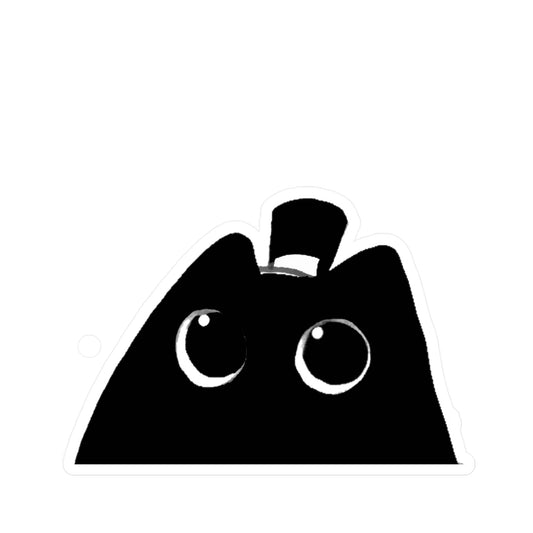 Peeking Klein Cat Vinyl Kiss-Cut Stickers