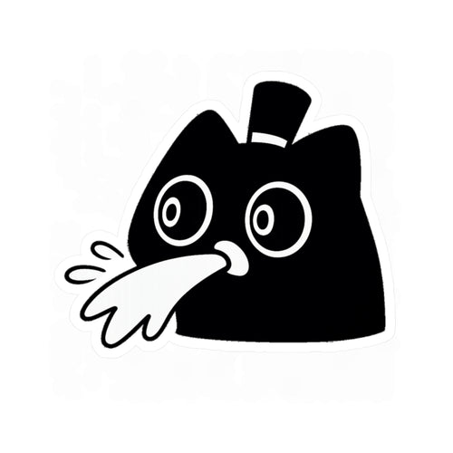 Spitting Klein Cat Sticker