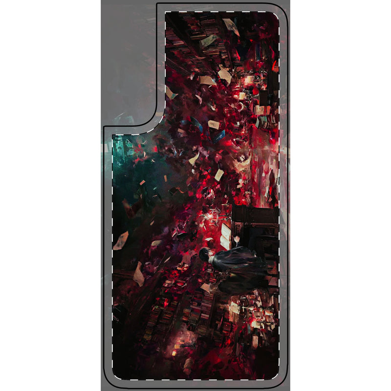 Skin de téléphone Bibliothèque mystique