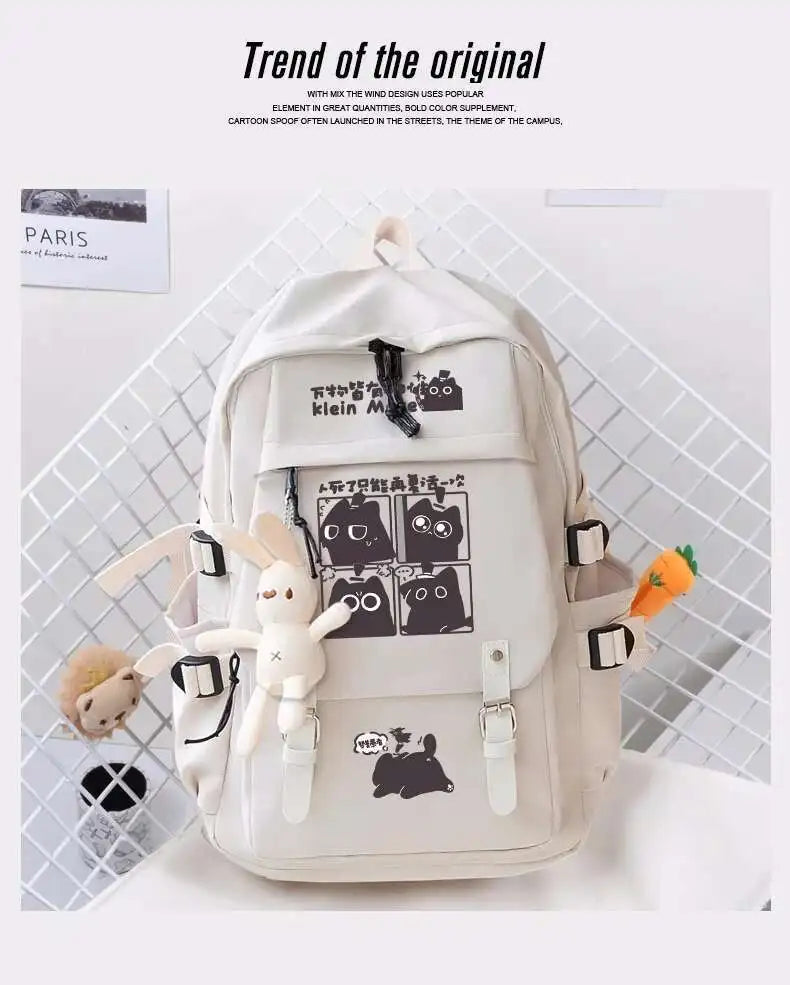 Klein Meow School Backpack – Confused Cat Edition