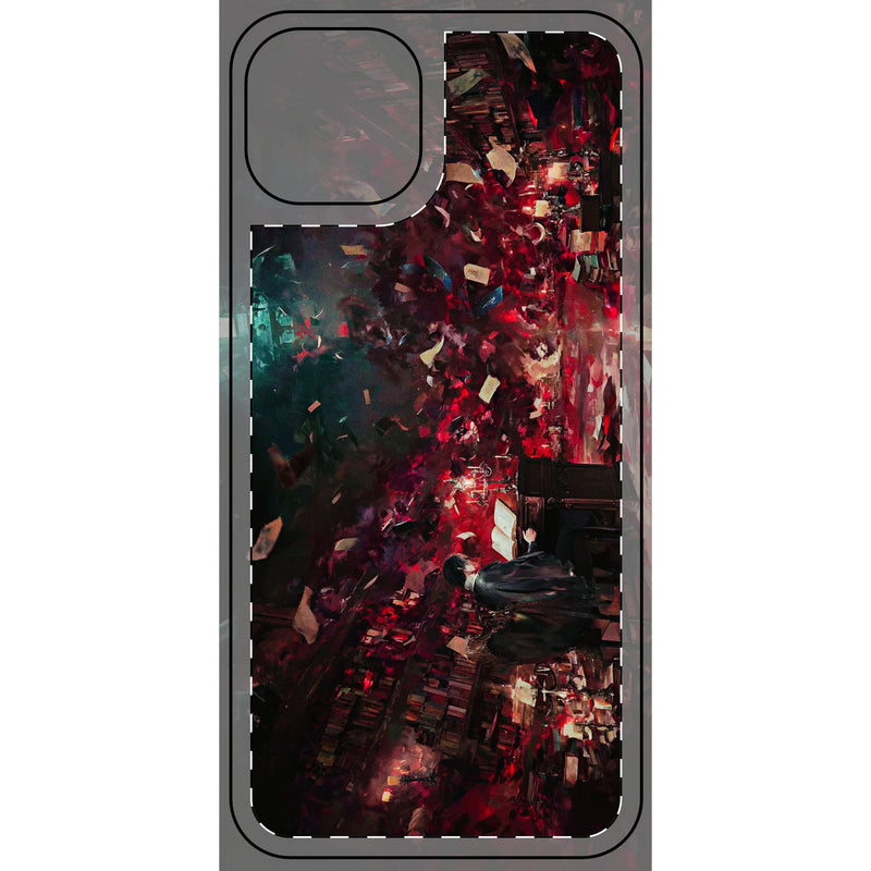 Skin de téléphone Bibliothèque mystique