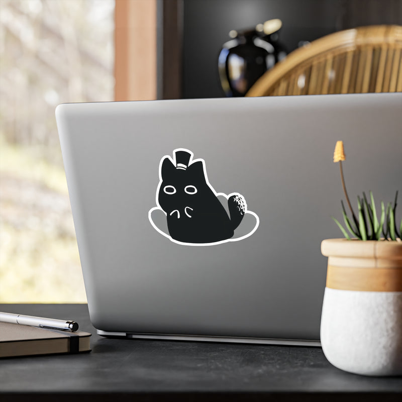 Pouty Klein Cat Vinyl Stickers