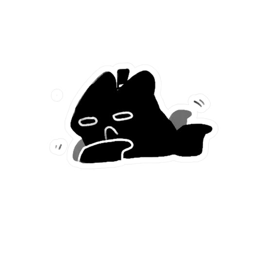 Exhausted Meow Sticker