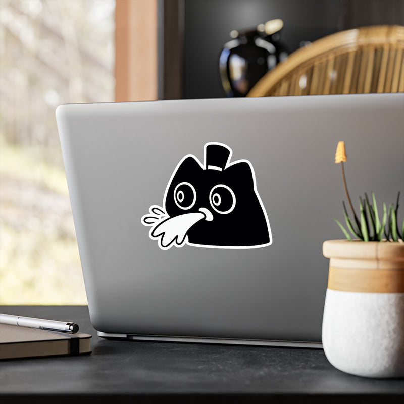 Spitting Klein Cat Sticker