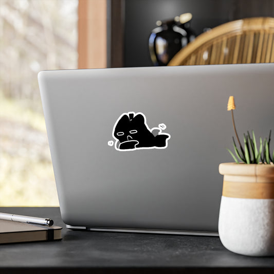 Exhausted Meow Sticker