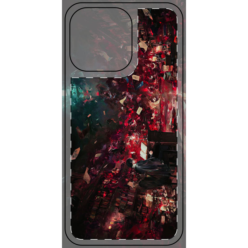 Skin de téléphone Bibliothèque mystique