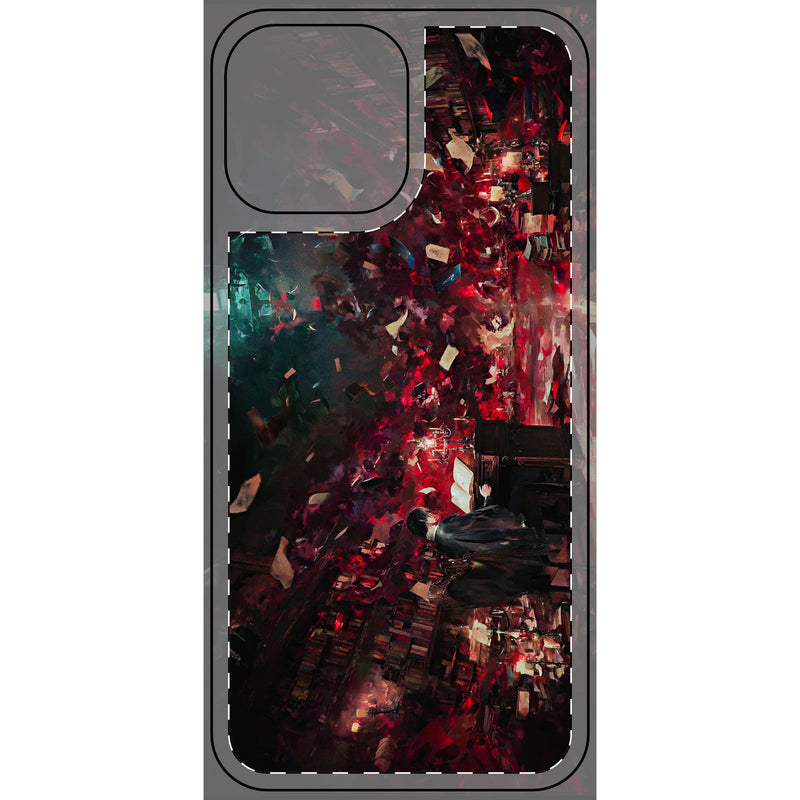 Skin de téléphone Bibliothèque mystique