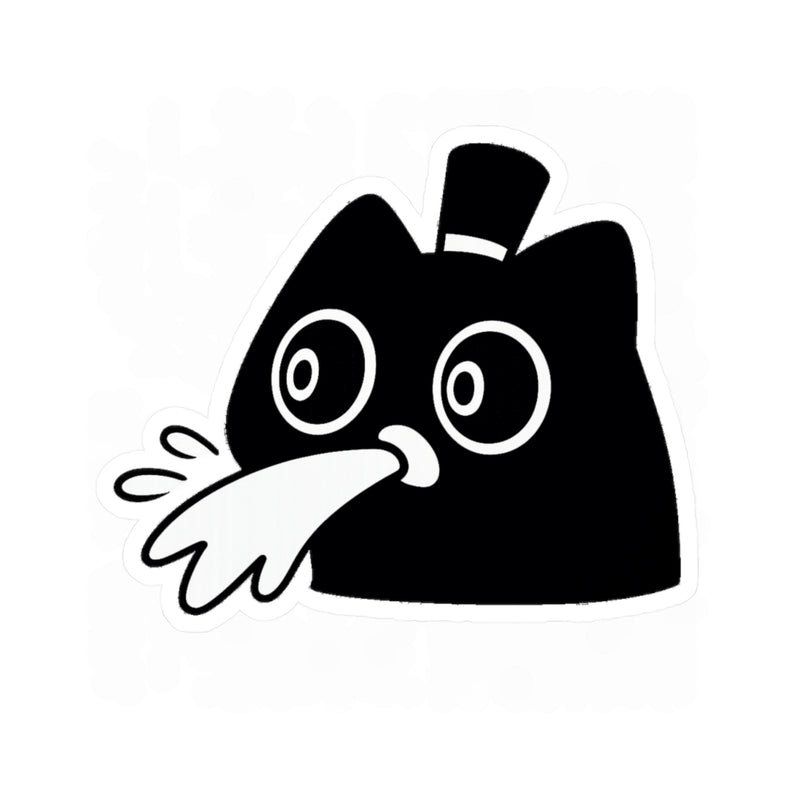 Spitting Klein Cat Sticker