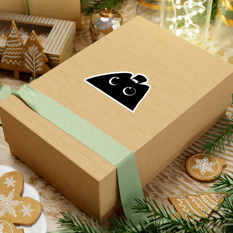 Autocollants en vinyle découpés à l'emporte-pièce représentant le chat Klein qui regarde