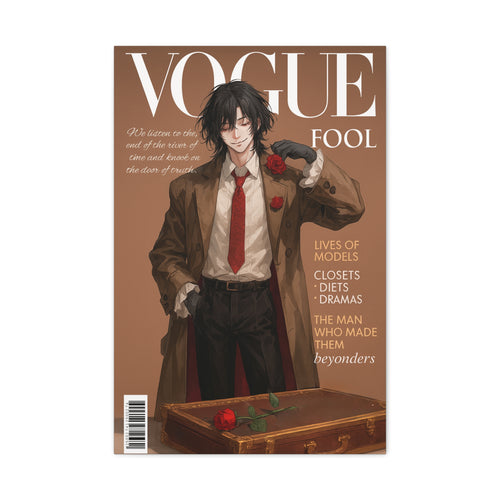 VOGUE FOOL Poster – Klein Moretti Cover Edition Canvas Wall Art