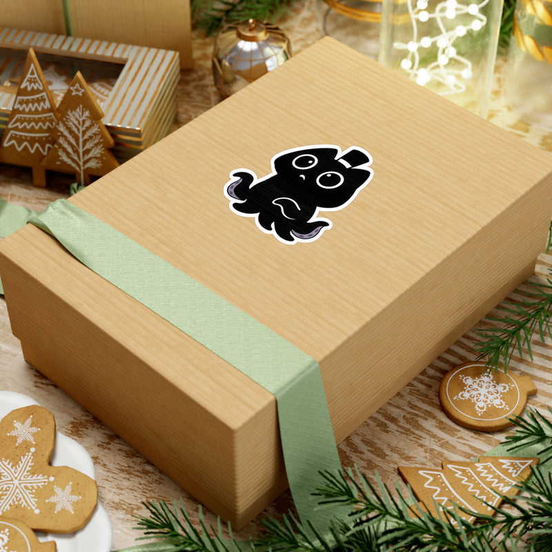 LOTM Innocence from the Abyss eldritch cat sticker on gift box - perfect holiday gift
