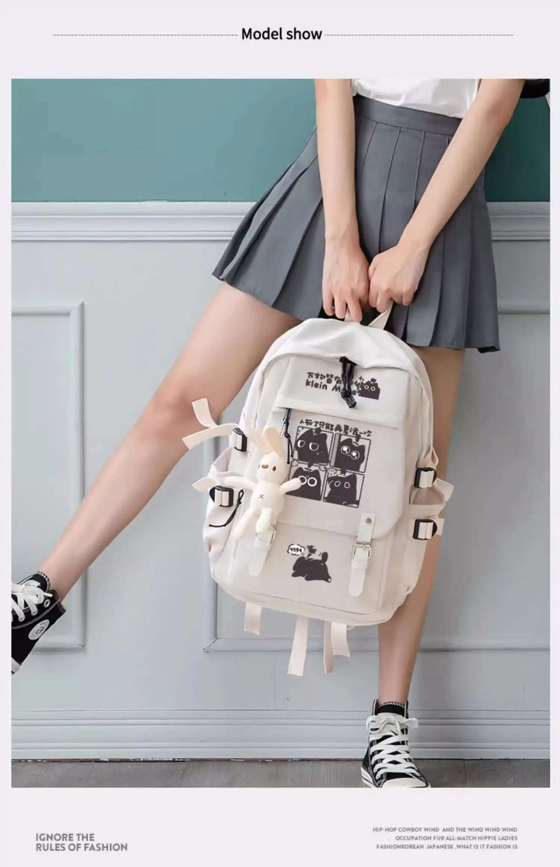 Klein Meow School Backpack – Confused Cat Edition