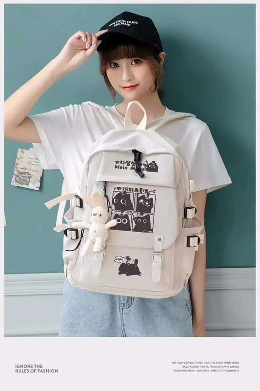 Klein Meow School Backpack – Confused Cat Edition
